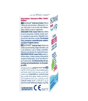 ISOMAR OCCHI - Picături oftalmice pentru OCHI ROȘII, 10ml