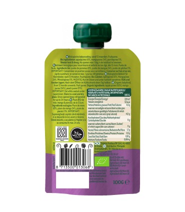 ORGANIX PIURE ECOLOGIC DE MAR, PIERSICA SI MANGO, 12luni+