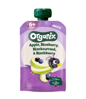 ORGANIX PIURE DE MERE, AFINE, COACAZE și mure, 6luni+, 100g