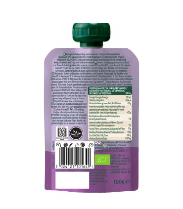 ORGANIX PIURE DE MERE, AFINE, COACAZE și mure, 6luni+, 100g