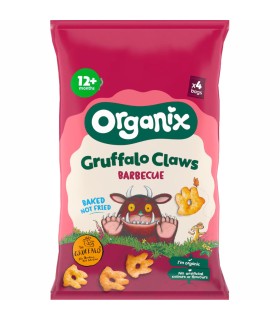 ORGANIX - GRUFFALO - FIGURINE  ECOLOGICE (BIO) DIN PORUMB CU BARBECUE, 4X15G, 12luni+