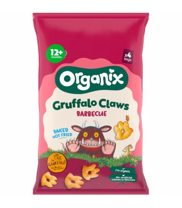 ORGANIX - GRUFFALO - FIGURINE  ECOLOGICE (BIO) DIN PORUMB CU BARBECUE, 4X15G, 12luni+