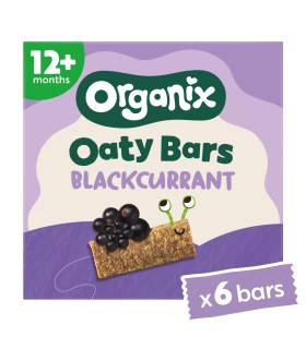ORGANIX - BATOANE ECOLOGICE (BIO) DIN OVAZ INTEGRAL CU MERE SI COACAZE NEGRE 6X23G, 12luni+