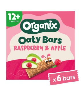 ORGANIX - BATOANE ECOLOGICE (BIO) DIN OVAZ INTEGRAL CU MERE SI ZMEURA 6X23G, 12luni+