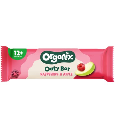 ORGANIX - BATOANE ECOLOGICE (BIO) DIN OVAZ INTEGRAL CU MERE SI ZMEURA 6X23G, 12luni+