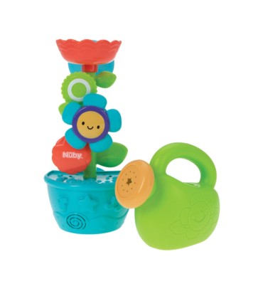 Nuby - Jucarie de baie, floare + stropitoare, 12 luni+
