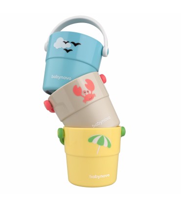 BabyNova – Set găletușe de joacă, 6 luni+