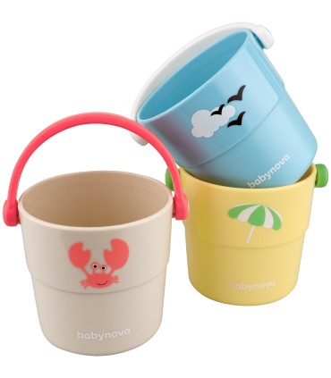 BabyNova – Set găletușe de joacă, 6 luni+