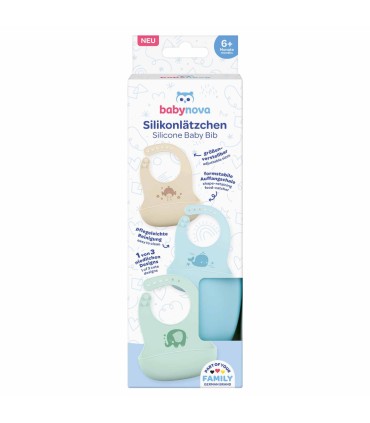 Baby Nova – Bavetă silicon, 6 luni+