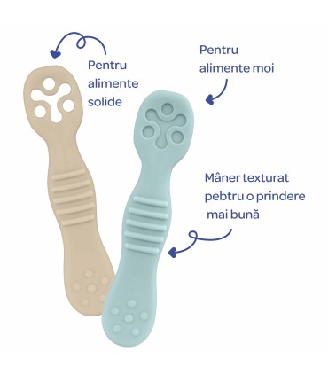 Baby Nova – Prelingurițe din silicon, 2 bucăți, 6 luni+