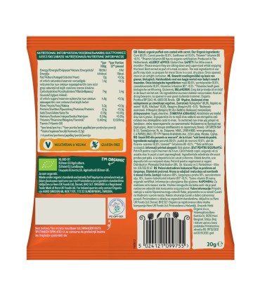 ORGANIX - SNACK ECOLOGIC (BIO) DIN PORUMB CU MORCOVI, 20G, 6luni+