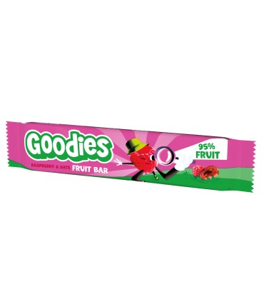 Goodies Snacks - Baton din fructe - zmeura si curmale, 20g