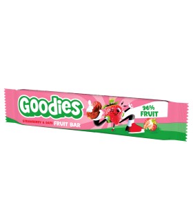 Goodies Snacks - Baton din fructe - capsuni si curmale, 20g