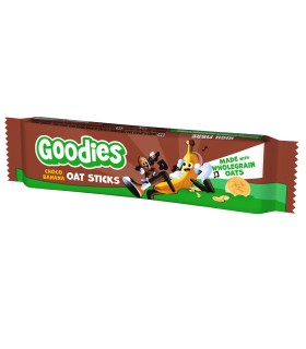 Goodies Snacks - Baton duo din ovaz integral cacao si banana, 23g