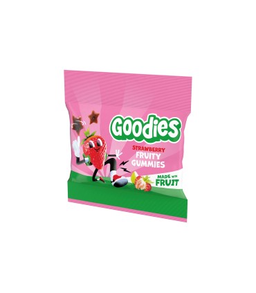 Goodies Snacks - Jeleuri de capsuni 17g