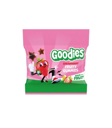 Goodies Snacks - Jeleuri de capsuni 17g