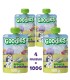 Goodies Snacks - Bluey - Piure de mar si afine, 4x100g