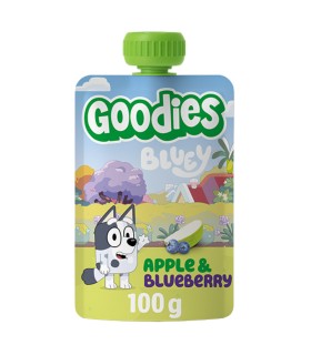 Goodies Snacks - Bluey - Piure de mar si afine, 100g