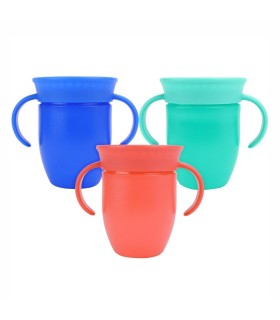 Nuby - Pahar 360° Wonder Cup, cu manere, 150ml, 6+