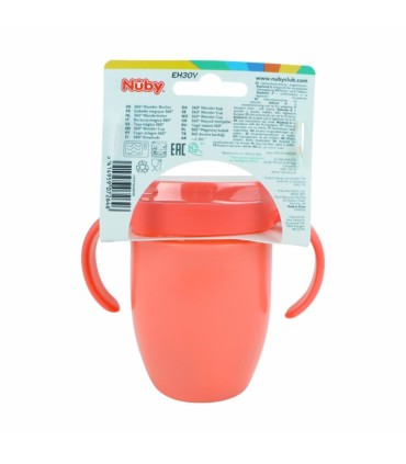 Nuby - Pahar 360° Wonder Cup, cu manere, 150ml, 6+