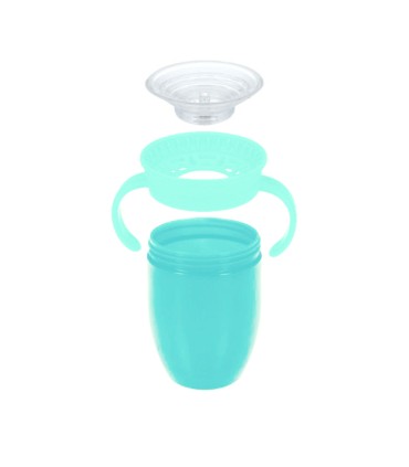 Nuby - Pahar 360° Wonder Cup, cu manere, 150ml, 6+