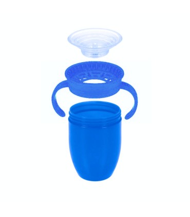 Nuby - Pahar 360° Wonder Cup, cu manere, 150ml, 6+