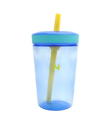 Nuby - Pahar anti-curgere cu pai, 440ml, 12+