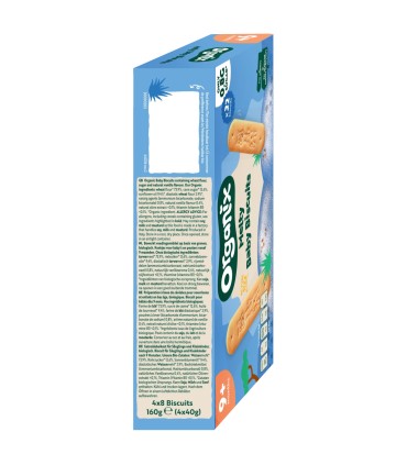 ORGANIX - Biscuiți ecologici (BIO) pentru bebeluși și copii,160g, 9 luni+