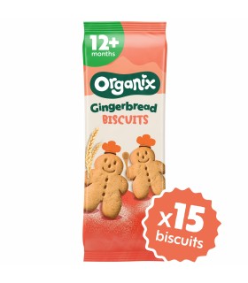 ORGANIX - BISCUITI ECOLOGICI (BIO) CU GHIMBIR, 135G, 12+