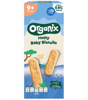 ORGANIX - Biscuiți ecologici (BIO) pentru bebeluși și copii,160g, 9 luni+