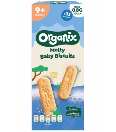 ORGANIX - Biscuiți ecologici (BIO) pentru bebeluși și copii,160g, 9 luni+