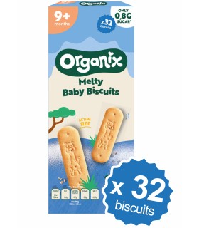 ORGANIX - Biscuiți ecologici (BIO) pentru bebeluși și copii,160g, 9 luni+