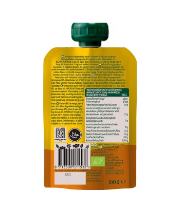 ORGANIX PIURE GUSTARE ECOLOGICA (BIO) DE MANGO, PERE SI OVAZ, 100G, 6luni+
