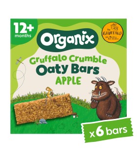 ORGANIX - BATOANE ECOLOGICE (BIO) DIN OVAZ INTEGRAL CU MERE, 6X23G, 12luni+