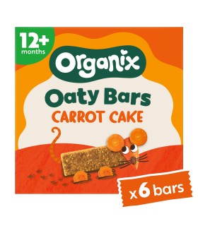 ORGANIX - BATOANE ECOLOGICE (BIO) DIN OVAZ INTEGRAL CU MORCOV SI MERE 6x23gG, 12luni+