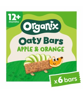 ORGANIX - BATOANE ECOLOGICE (BIO) DIN OVAZ INTEGRAL CU MERE SI PORTOCALE 6X23g, 12luni+