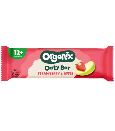 ORGANIX - BATON ECOLOGIC (BIO) DIN OVAZ INTEGRAL CU CAPSUNI SI MERE 23G, 12luni+