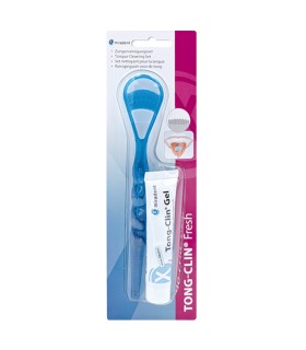 Miradent Set Tong-Clin Fresh – set de curatare a limbii + 15ml gel