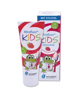 Miradent - Mirafluor Kids - Pasta de dinti pentru copii 0-6 ani, 75ml