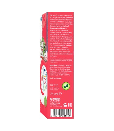 Miradent - Mirafluor Kids - Pasta de dinti pentru copii 0-6 ani, 75ml