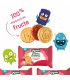 ORGANIX - Biscuiti ECOLOGICI (BIO) ”JAMMIE MONSTERS” CU UMPLUTURA DE CAPSUNI SI MERE, 64G, 36luni+