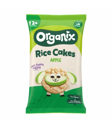 ORGANIX - RONDELE ECOLOGICE (BIO) DIN OREZ CU MERE, 40G, 12luni+