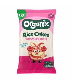 ORGANIX - RONDELE ECOLOGICE (BIO) DIN OREZ CU FRUCTE DE VARA, 40G, 7luni+