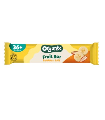 ORGANIX - BATOANE ECOLOGICE (BIO) DIN CURMALE SI BANANE 6X17G, 36luni+