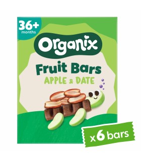 ORGANIX - BATOANE ECOLOGICE (BIO) DIN CURMALE SI MERE 6X17G, 36luni+