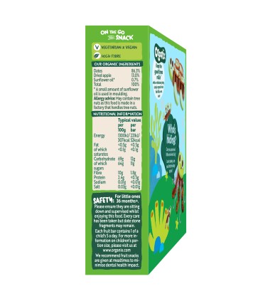 ORGANIX - BATOANE ECOLOGICE (BIO) DIN CURMALE SI MERE 6X17G, 36luni+