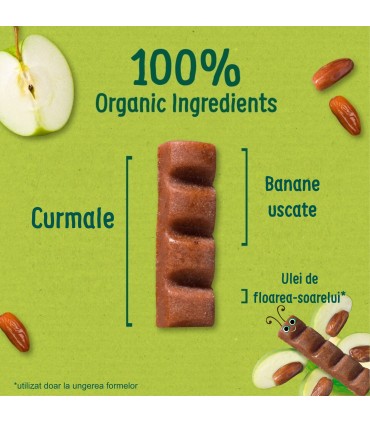 ORGANIX - BATOANE ECOLOGICE (BIO) DIN CURMALE SI MERE 6X17G, 36luni+