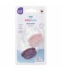 BABY NOVA – Set 2 suzete silicon, multicolor, cu inel, 0-24 luni