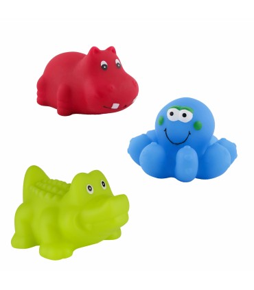 Baby Nova - Set jucării de baie, 3 animale, 3 luni +