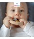 Baby Nova –  Inel gingival și jucărie senzoriala, lemn/silicon, 0luni+